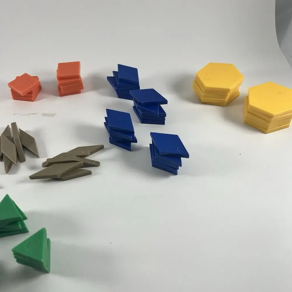 Pattern Blocks Set 93pc Educational Math Shapes Kids Learning Toy - Picture 10 of 10